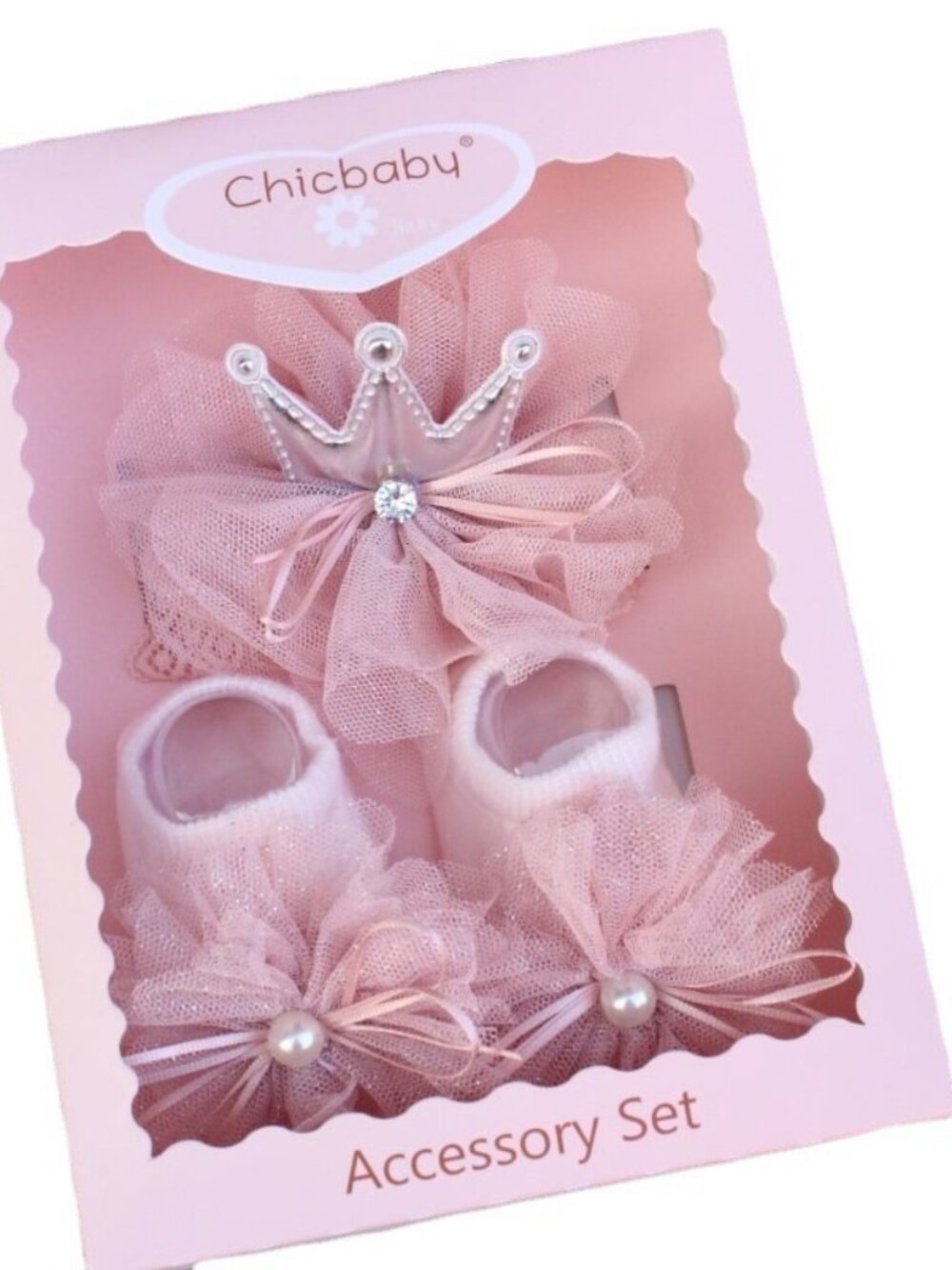 Baby Girl Headband And Socks